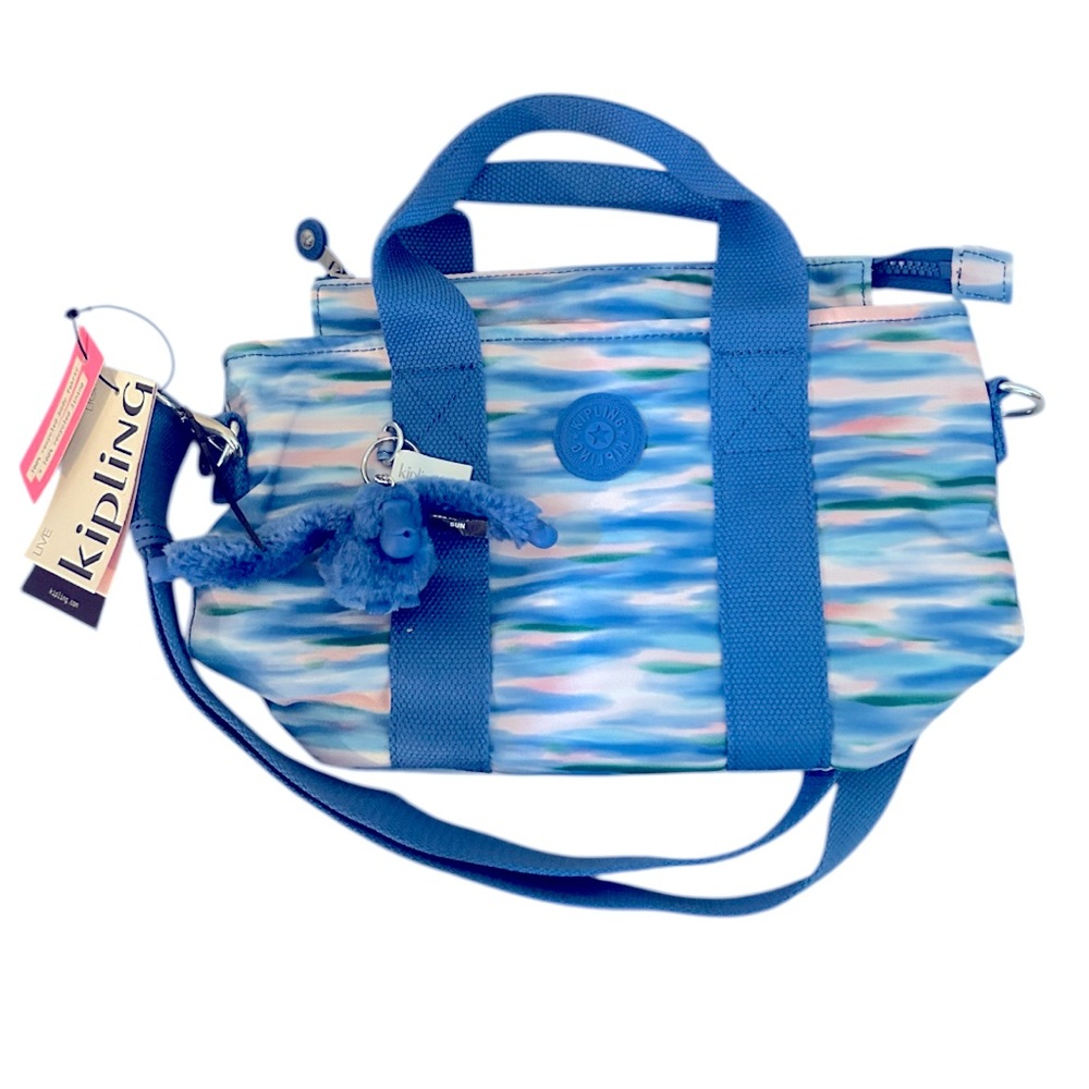 Kipling Blue Abstract Minta Bag - Picture 4 of 8